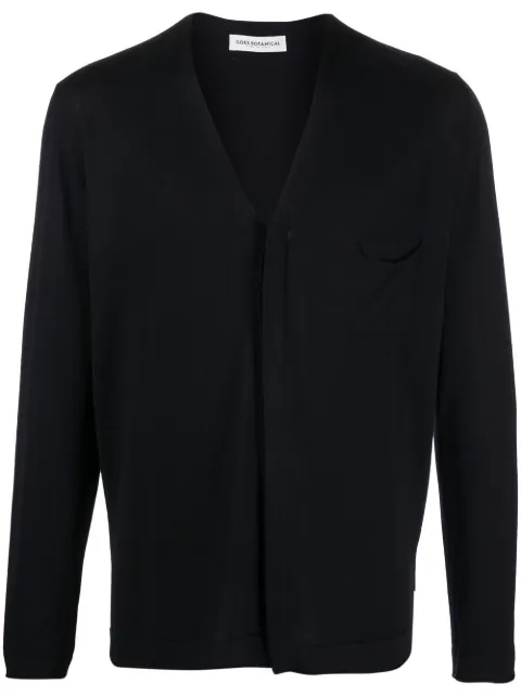 GOES BOTANICAL V-neck merino cardigan