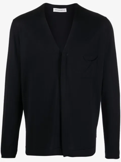GOES BOTANICAL V-neck merino cardigan
