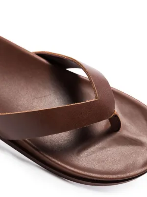 real leather flip flops