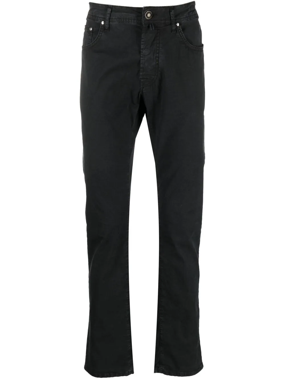 JACOB COHEN MID-RISE STRAIGHT-LEG CHINOS