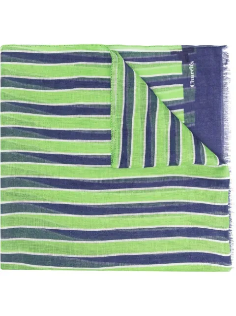 striped linen scarf