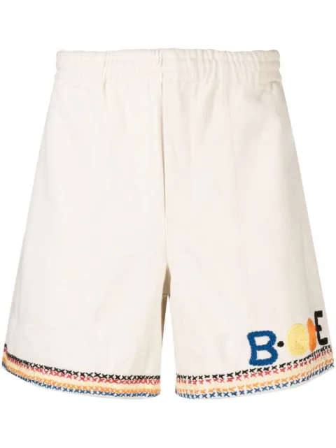 BODE Donkey Party logo-embroidered shorts
