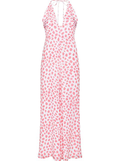 Alexandra Miro Irena leopard print V-neck jumpsuit