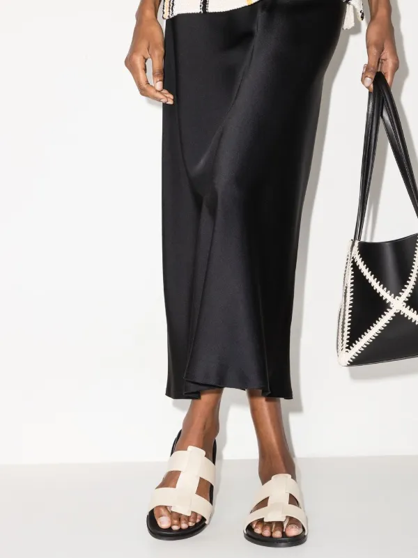 St. Agni Axel Leather Flat Sandals - Farfetch