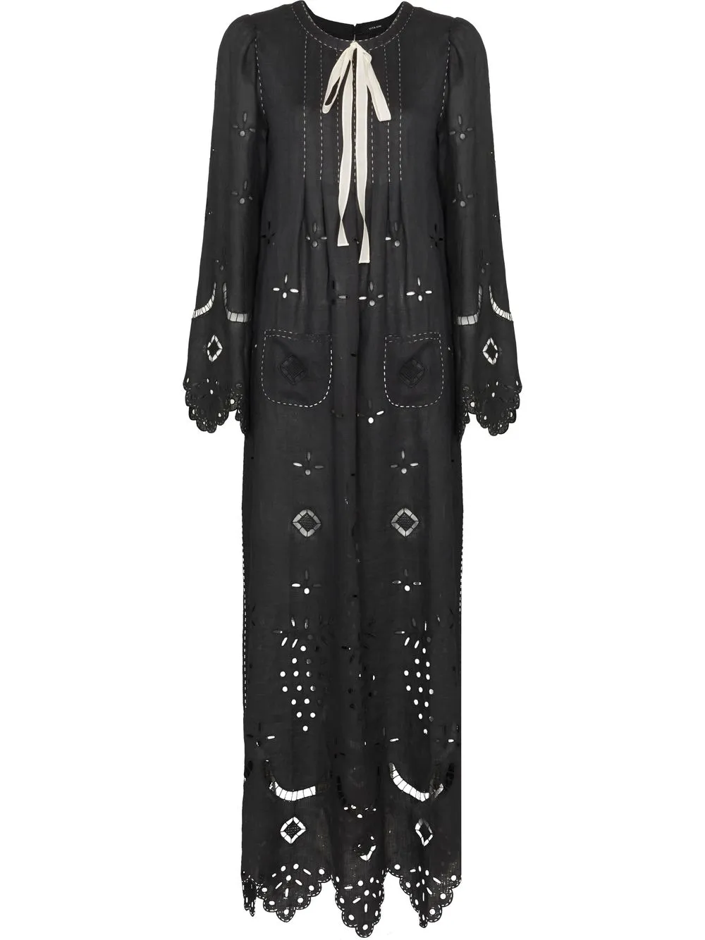 

Vita Kin broderie anglaise maxi dress - Black