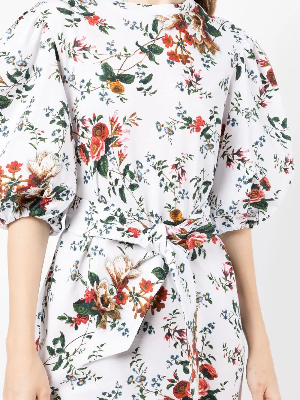 Erdem Puff-sleeve Maxi Shirt Dress In White