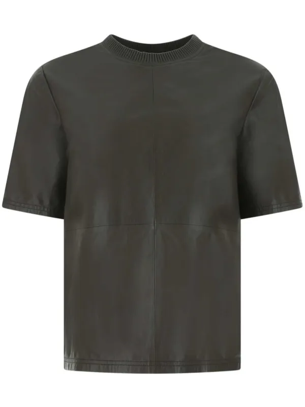Tシャツ・カットソー Amiri Dark brown leather t-shirt 18325296_54785316_600.jpg