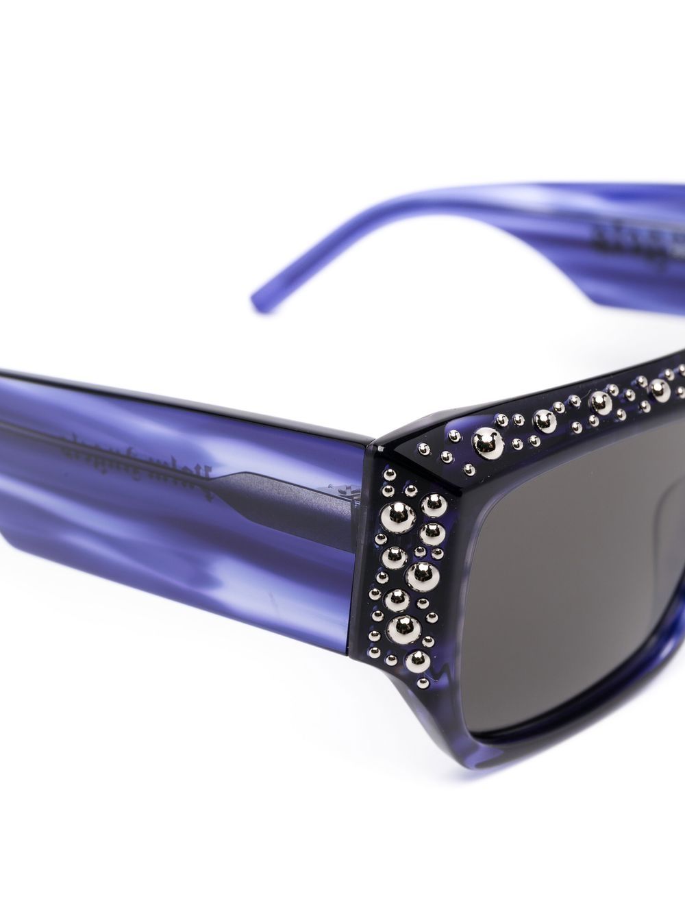 Shop Palm Angels Square-frame Sunglasses In Blue