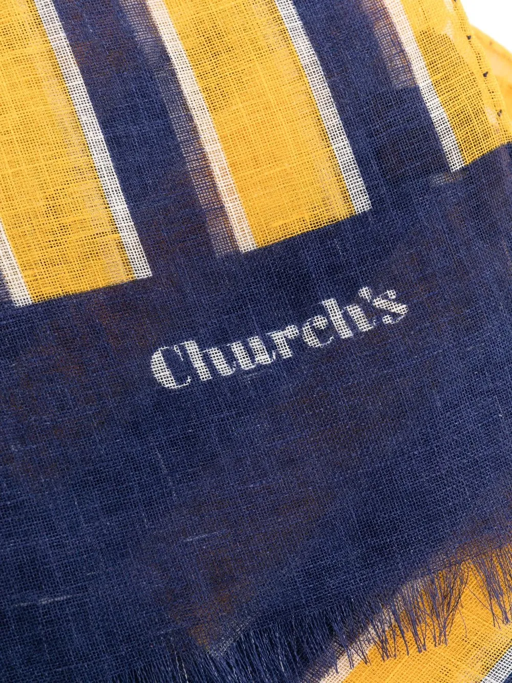 Striped Linen Scarf