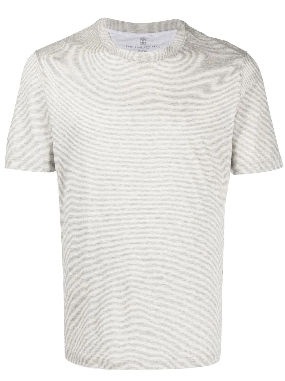 

Brunello Cucinelli playera con rayas estampadas - Gris