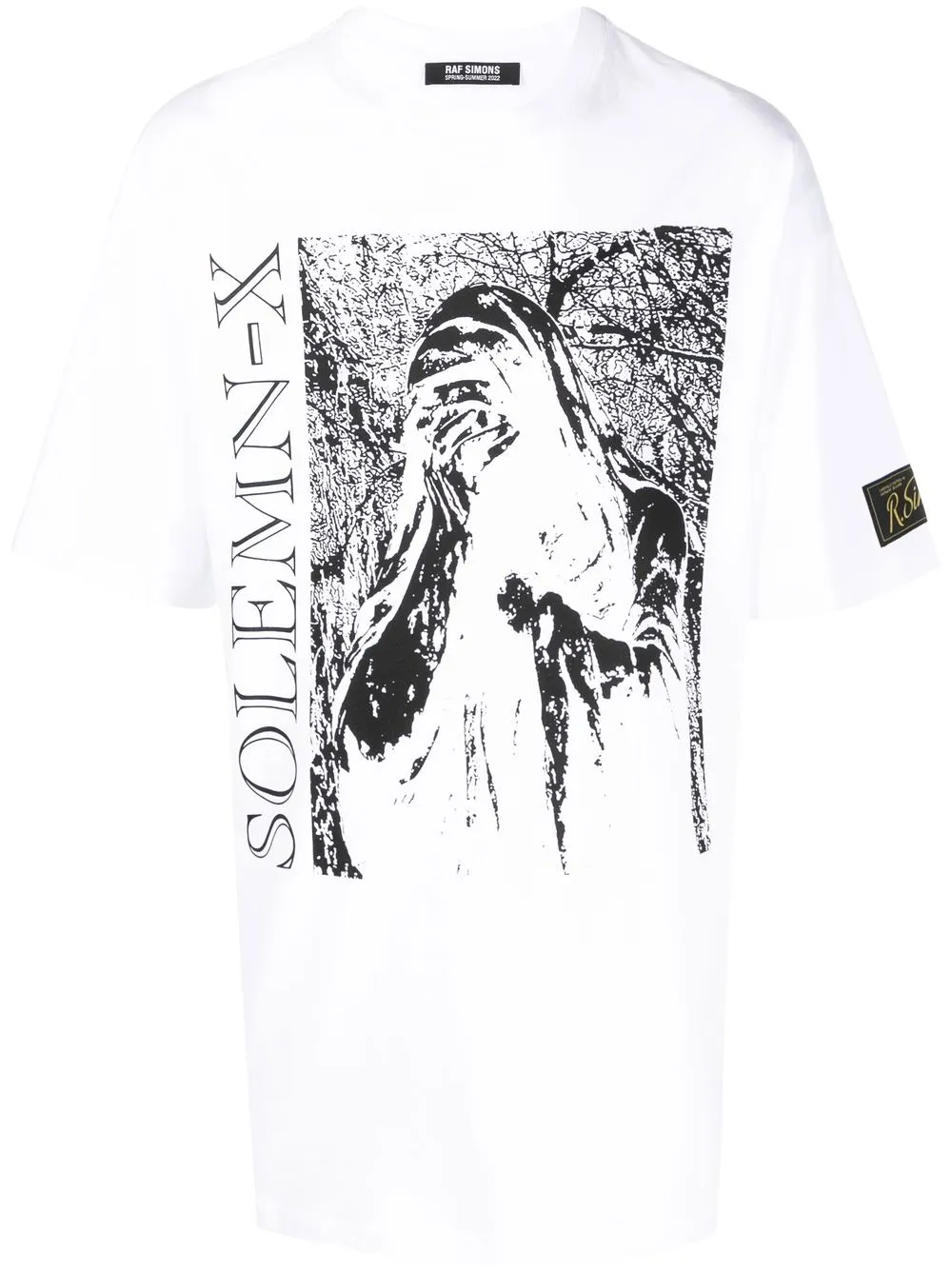 Raf Simons Solemn X Oversized Graphic-print T-shirt In White