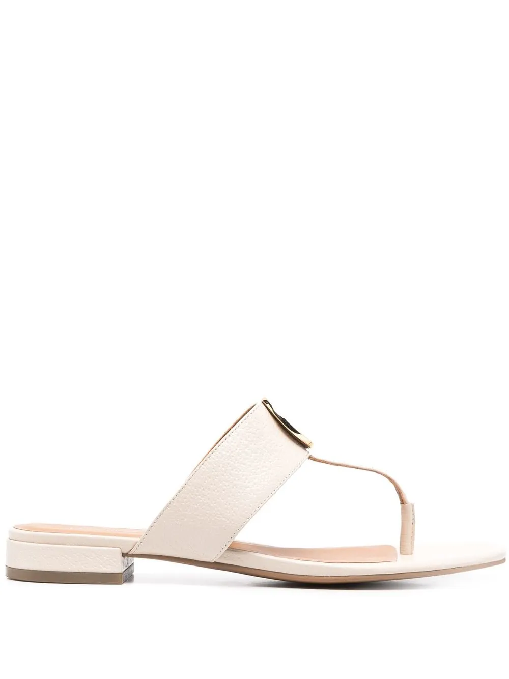 

Emporio Armani sandalias con placa del logo - Blanco