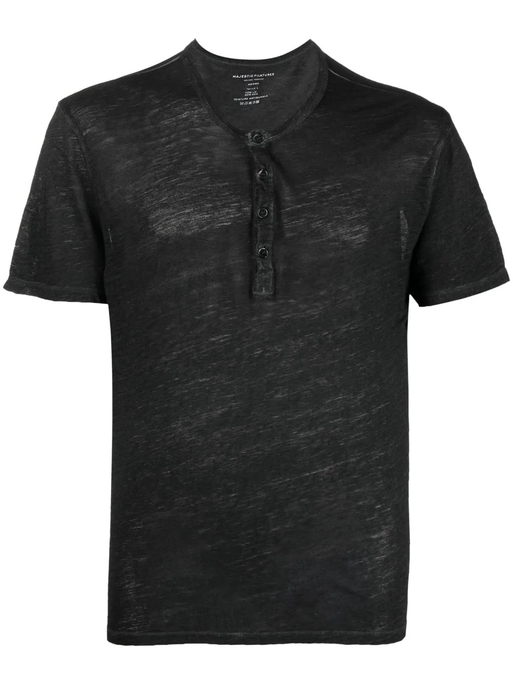 

Majestic Filatures playera con cuello redondo - Negro