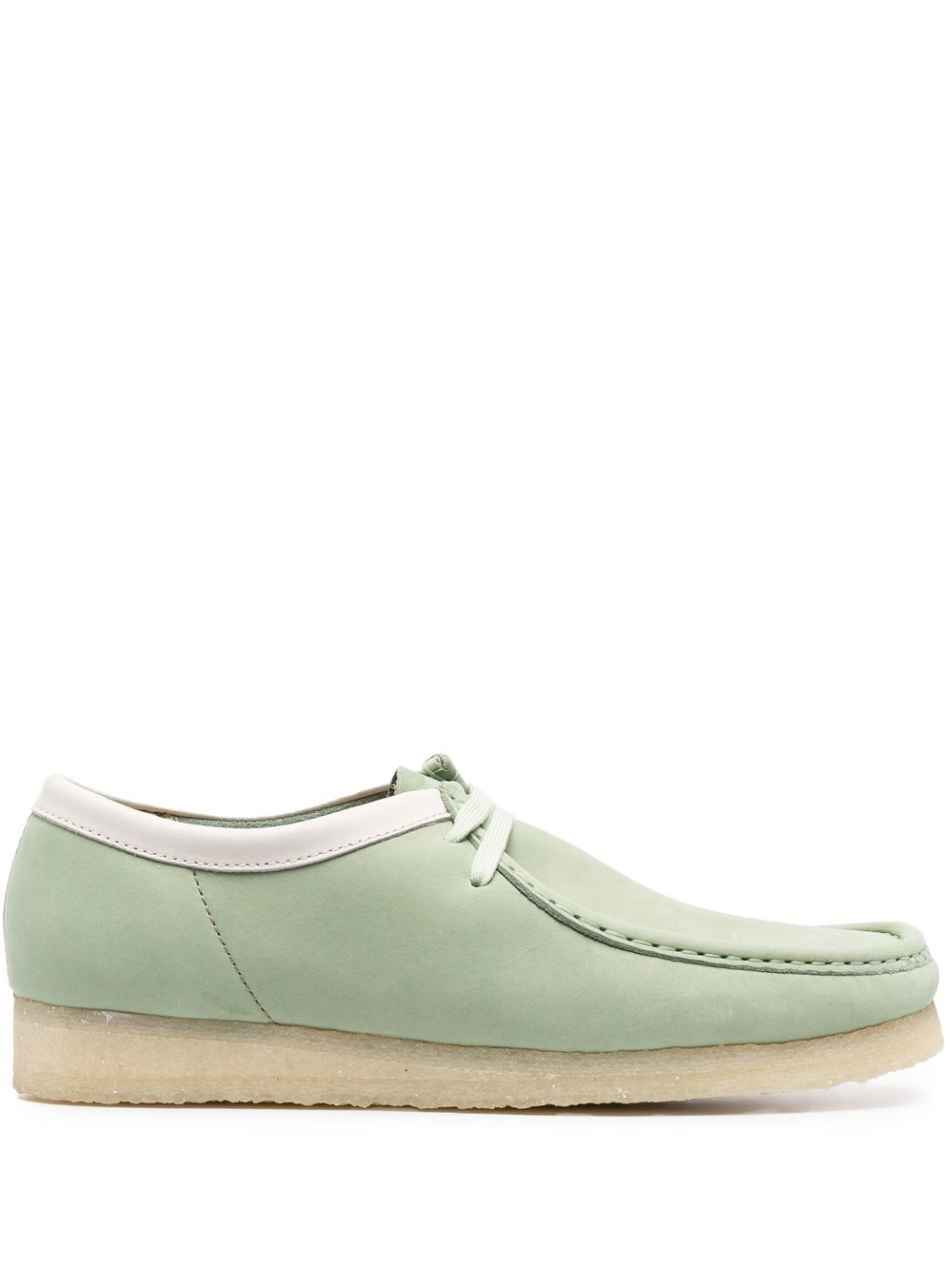 Clarks Originals Suede-leather Laced Boat Shoes In Grün | ModeSens