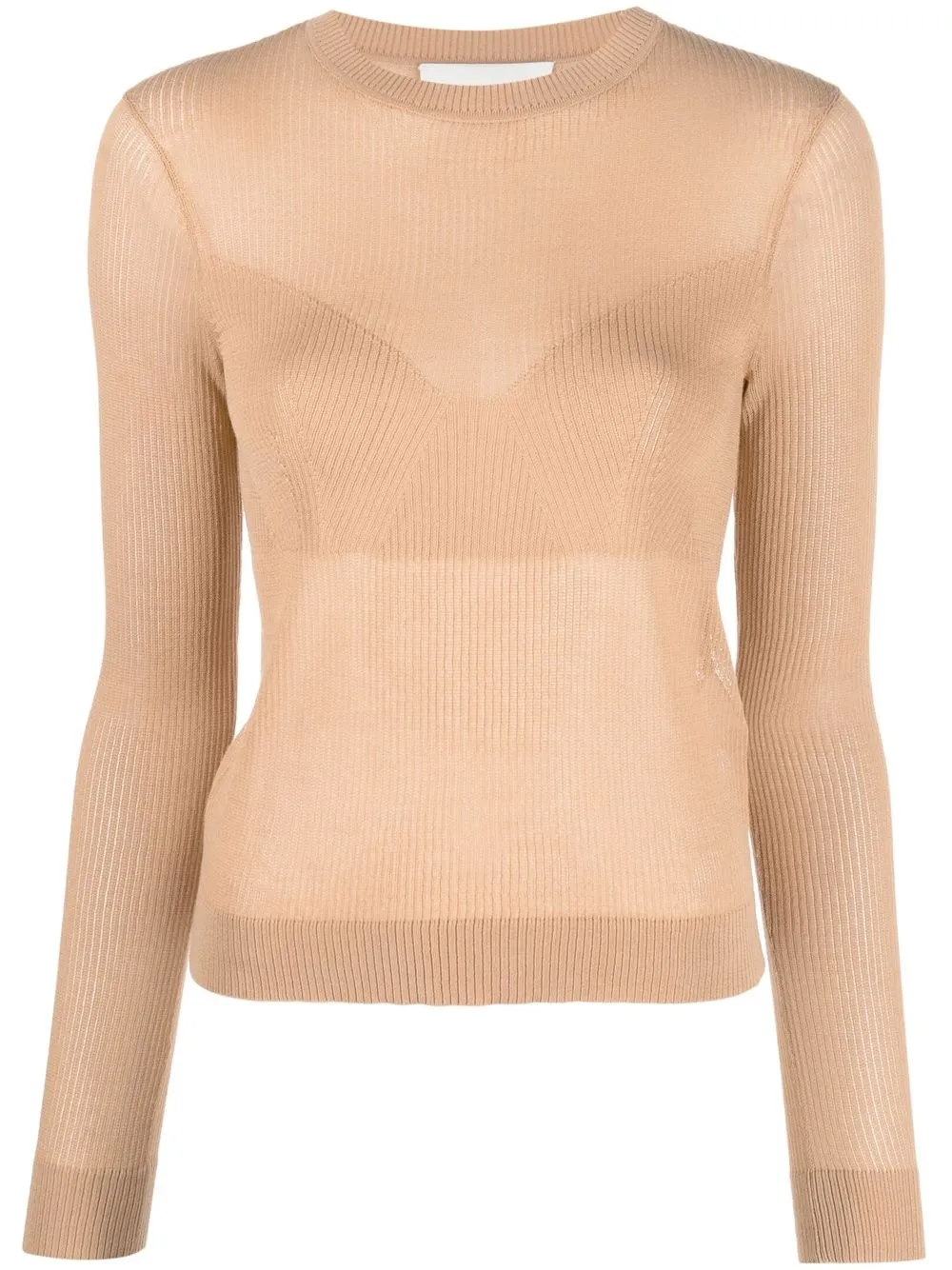 

3.1 Phillip Lim top tejido fino semi transparente - Neutro