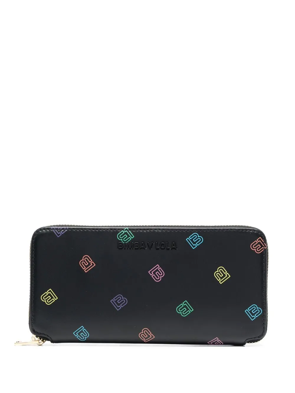 

Bimba y Lola cartera con logo estampado y cierre - Negro