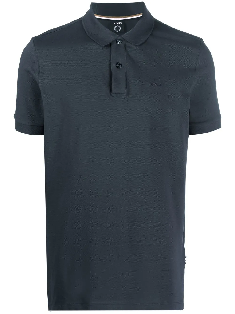 BOSS embroidered-logo polo shirt - Blue