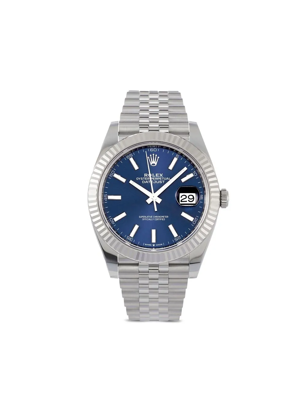 

Rolex reloj Datejust de 41mm sin uso - Azul