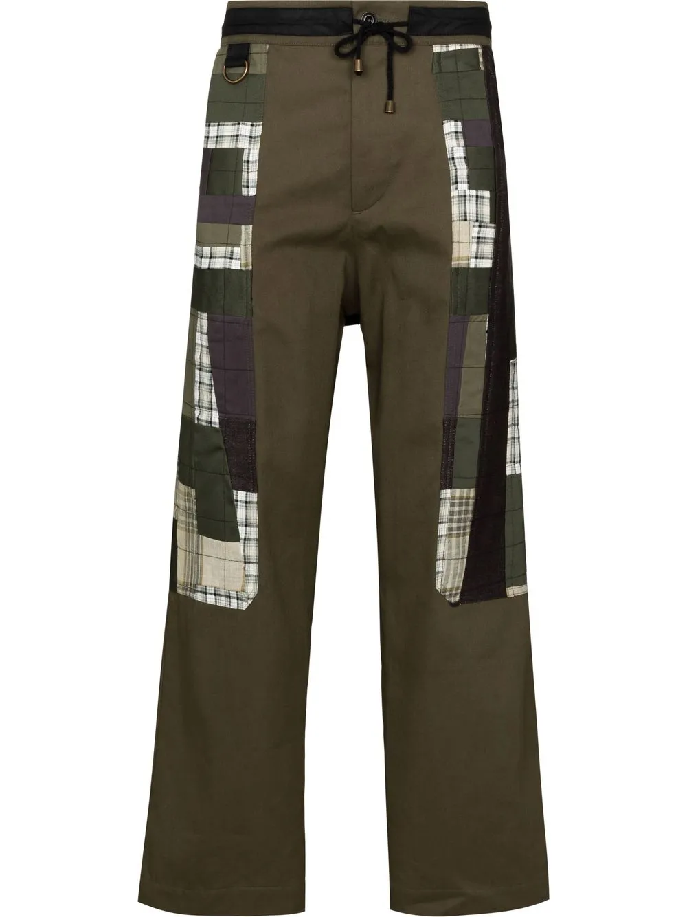 

Nicholas Daley pantalones con diseño patchwork de Nicholas Daley x Browns Focus - Verde