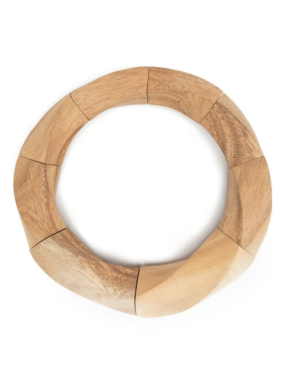 Monies Asymmetric Wood Choker In Nude