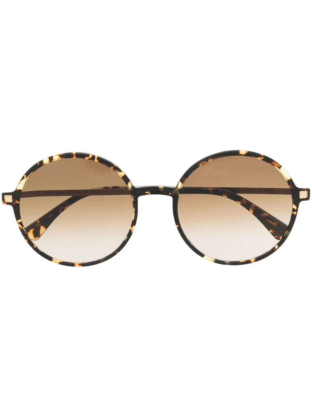 

Mykita lentes del sol con armazón redonda estilo carey - Negro