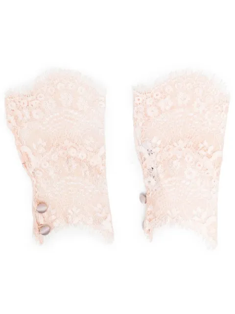Parlor fingerless lace gloves