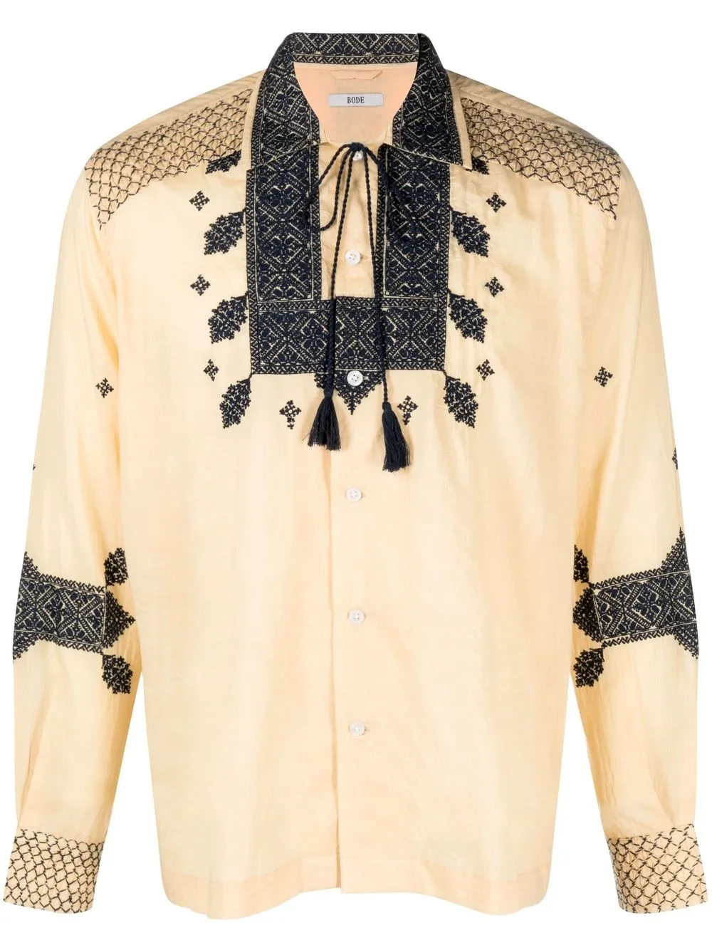 

BODE camisa Eastern Mosaic - Neutro