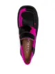 Camper square-toe cow-print loafers