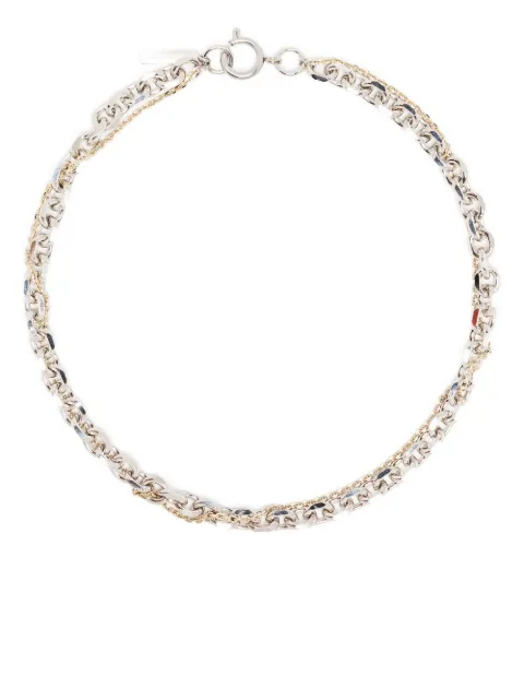 Justine Clenquet DANA NECKLACE-PALLADIUM AND PALE GOLD