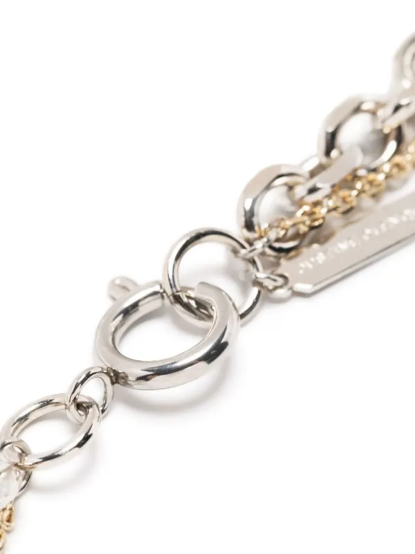 Justine Clenquet チェーンのレイヤードブレスレット Justine Clenquet レイヤード チェーンブレスレット | ゴールド