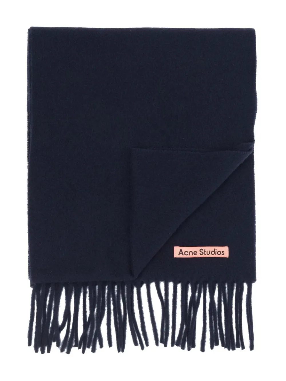 Acne Studios フリンジ スカーフ - ブルー Acne Studios フリンジ スカーフ - ブルー