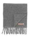 Acne Studios fringed wool scarf - Grey