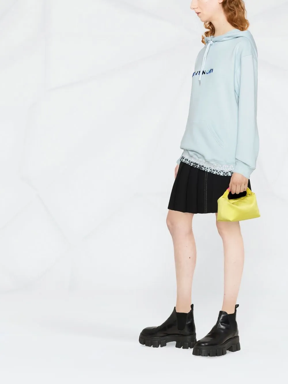 Givenchy x Josh Smith hoodie met logo Blauw