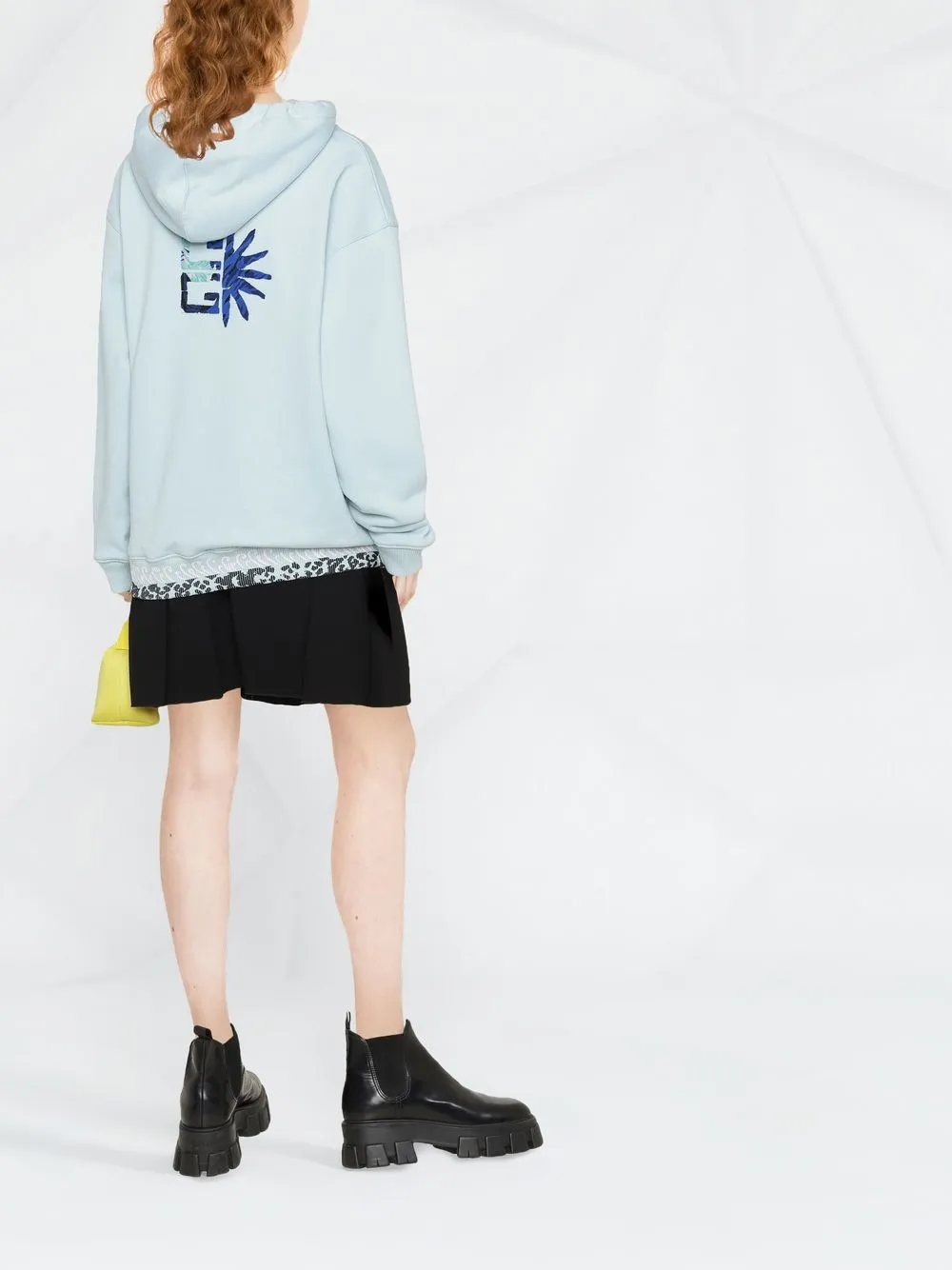 Givenchy x Josh Smith hoodie met logo Blauw