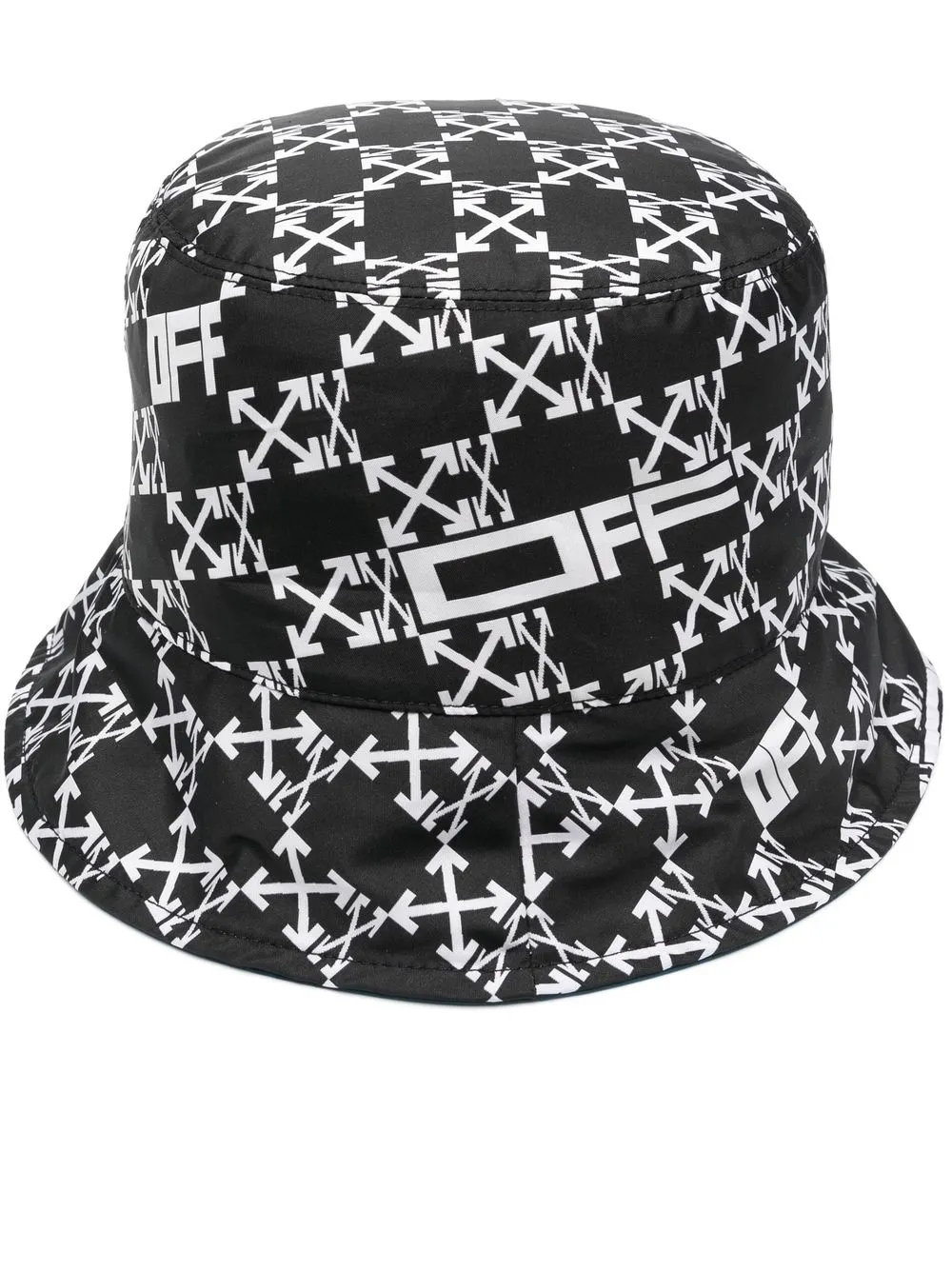 

Off-White gorro de pescador reversible con monograma - Negro