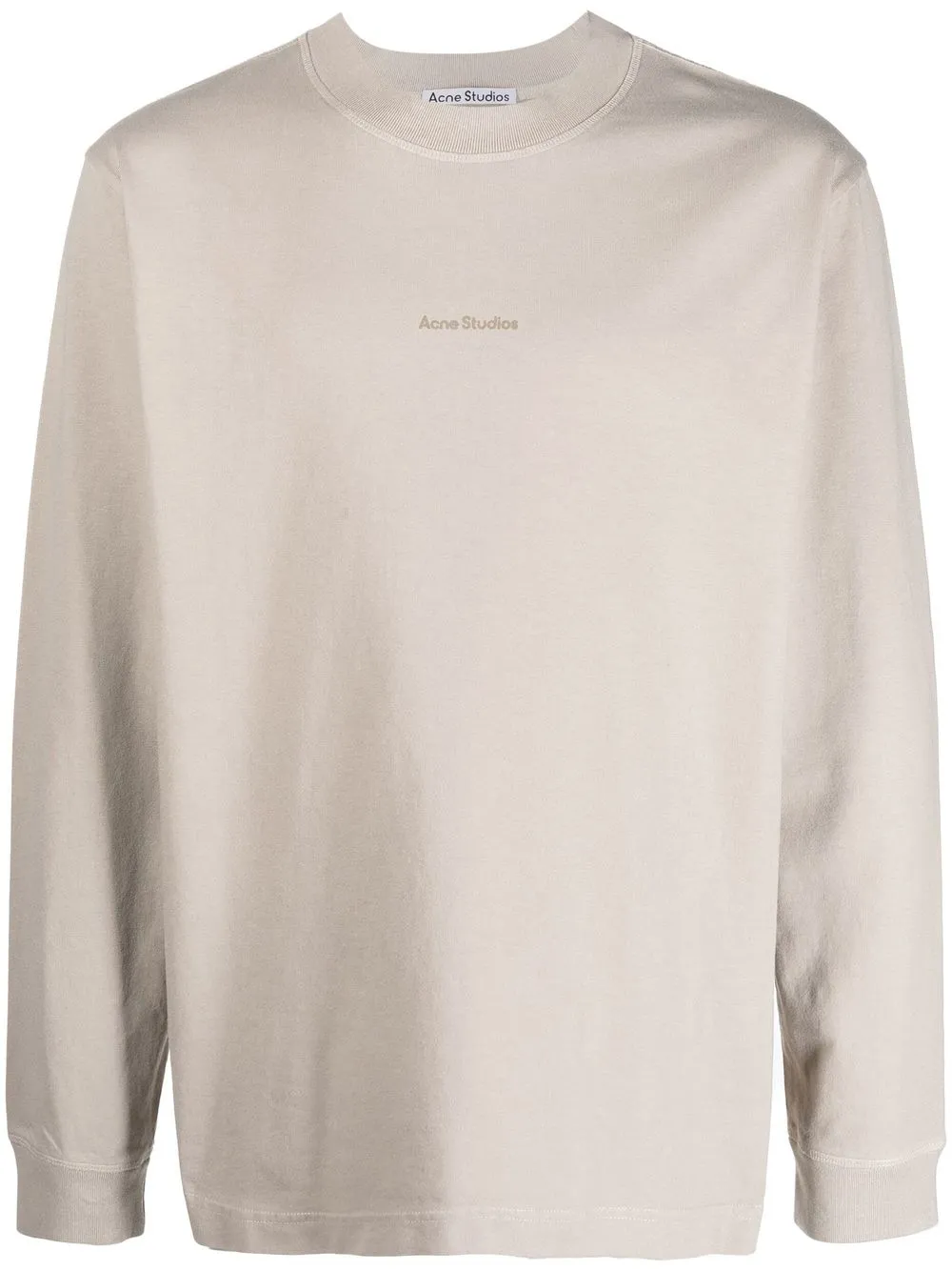 

Acne Studios playera Erwin con logo estampado - Gris