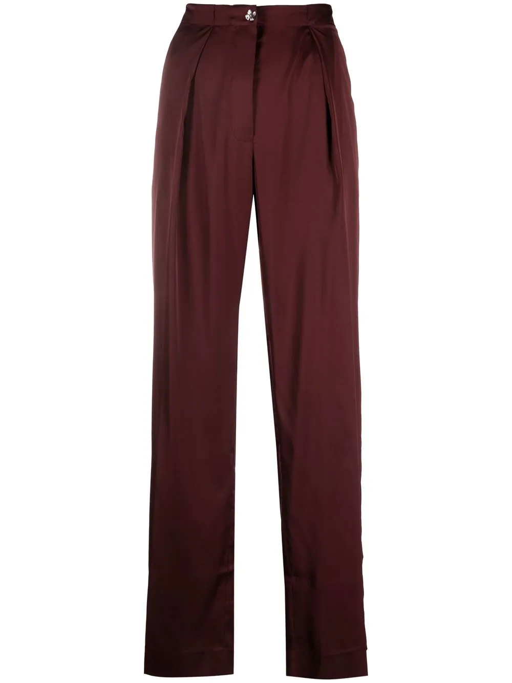 

Acne Studios pantalones con tiro alto - Rojo