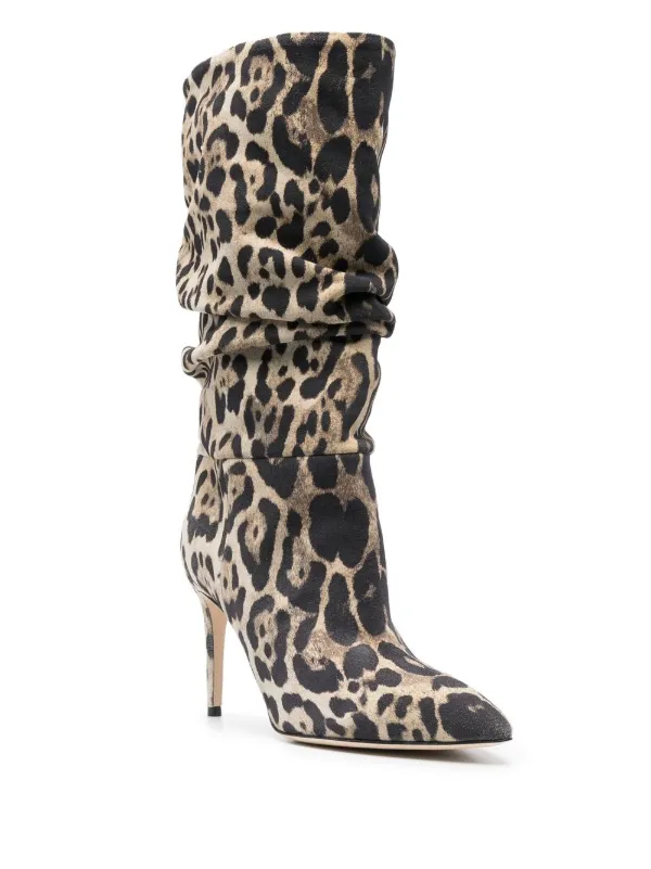 cheetah high boots