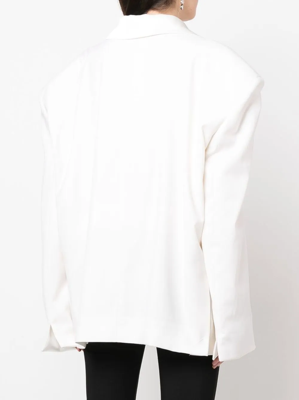 Almaz Double-breasted Oversized Blazer In Neutrals
