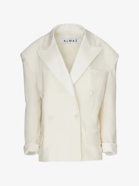 Almaz OV double-breasted oversized tuxedo blazer