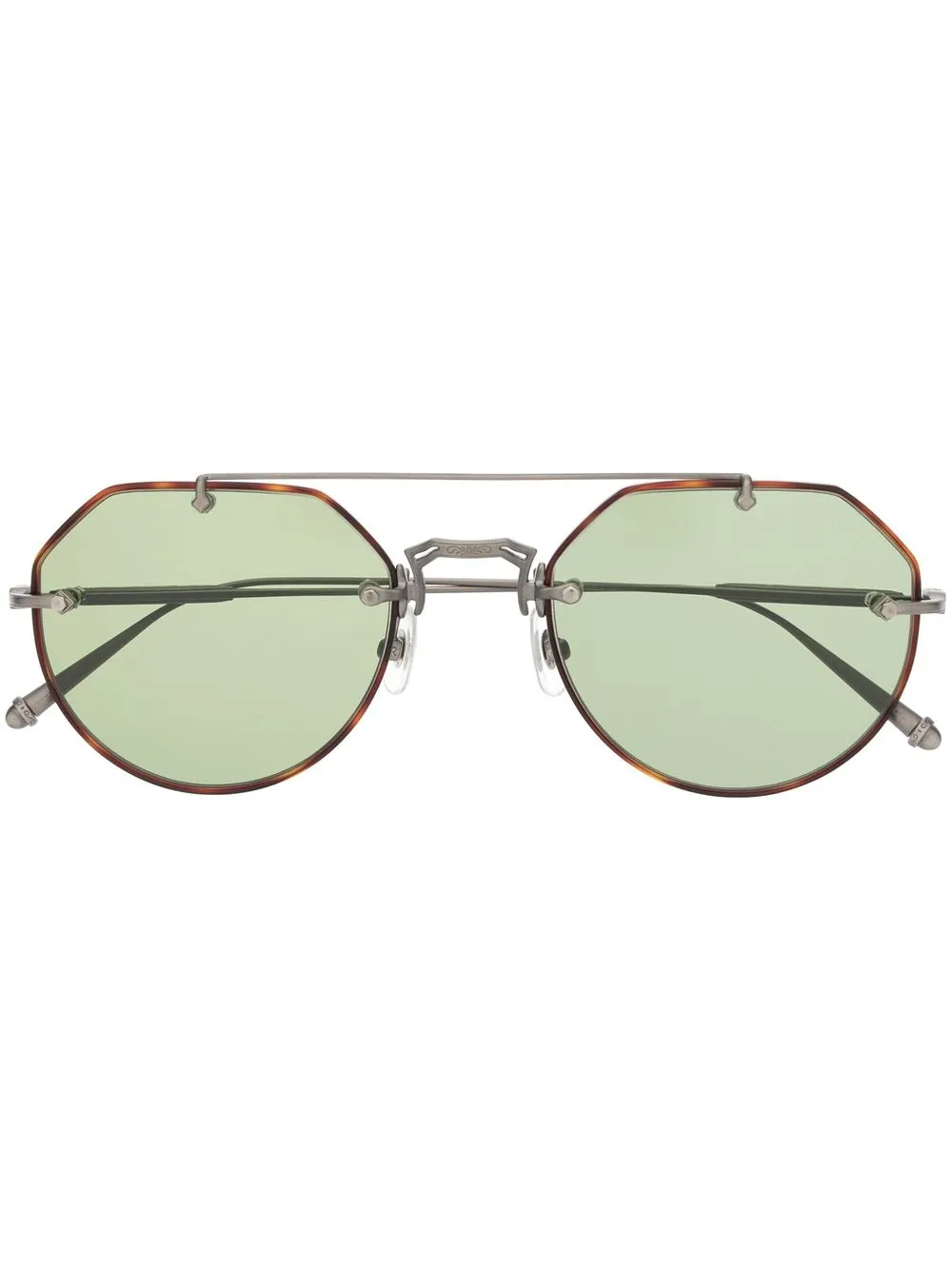 

Matsuda lentes de sol M3121 con armazón estilo piloto - Marrón