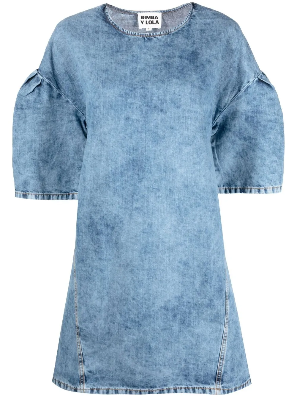 

Bimba y Lola vestido corto con efecto lavado - Azul