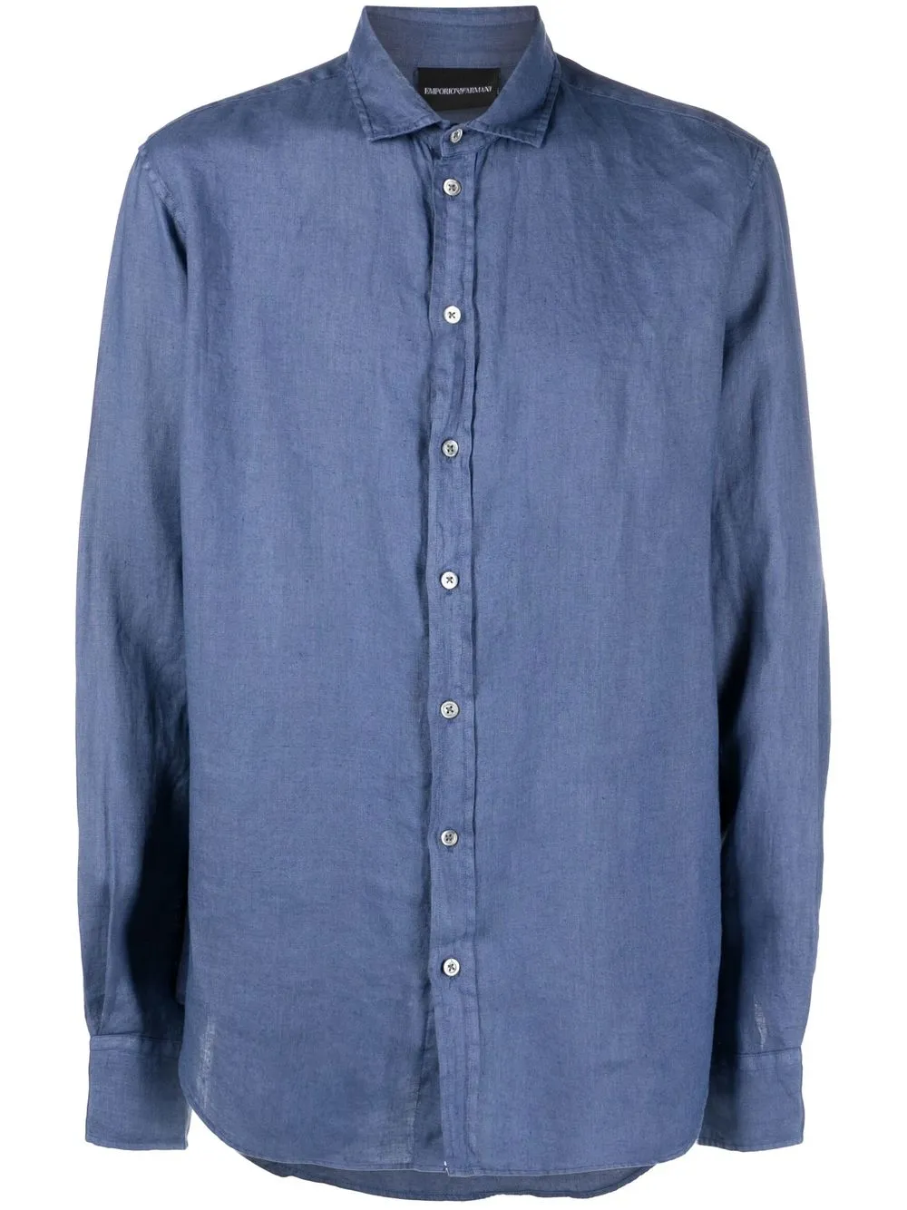 EMPORIO ARMANI LONG-SLEEVE LINEN SHIRT