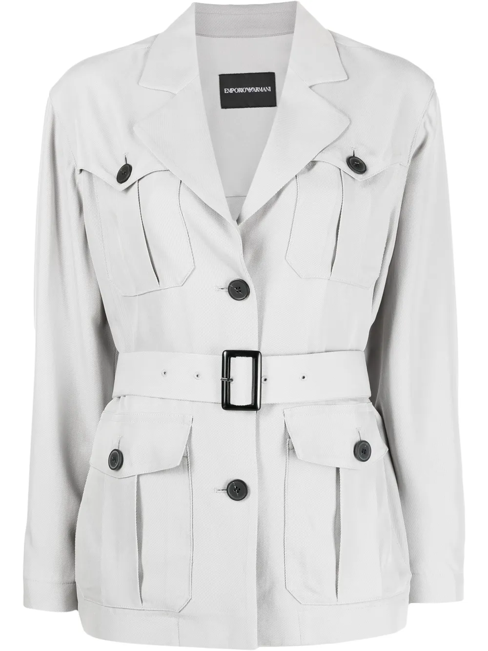 Emporio Armani Short Belted Trench Coat 