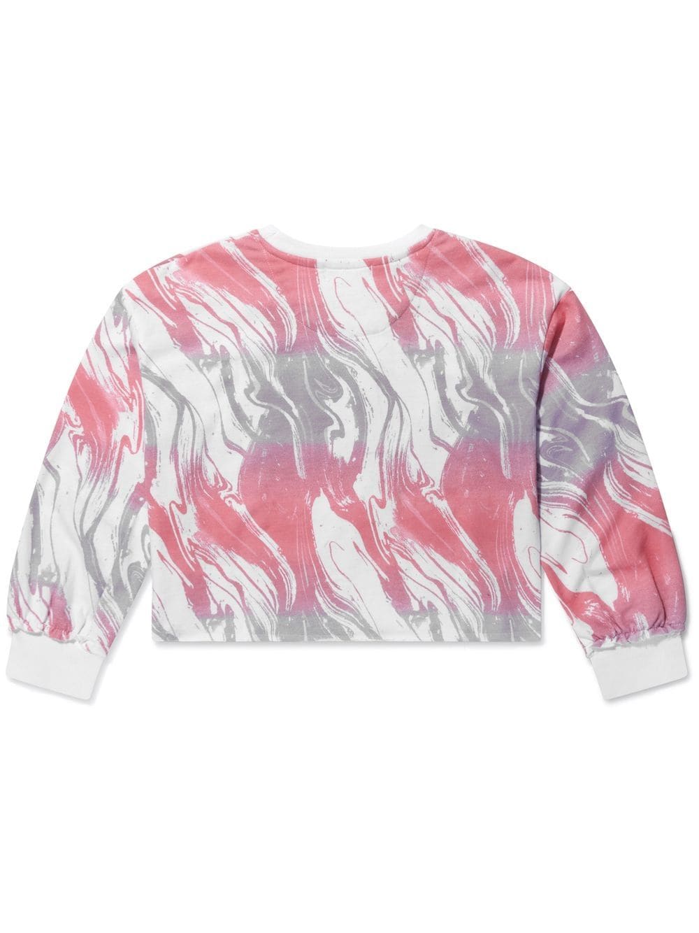 Shop Levi's Teen Marble-print Sweatshirt In White