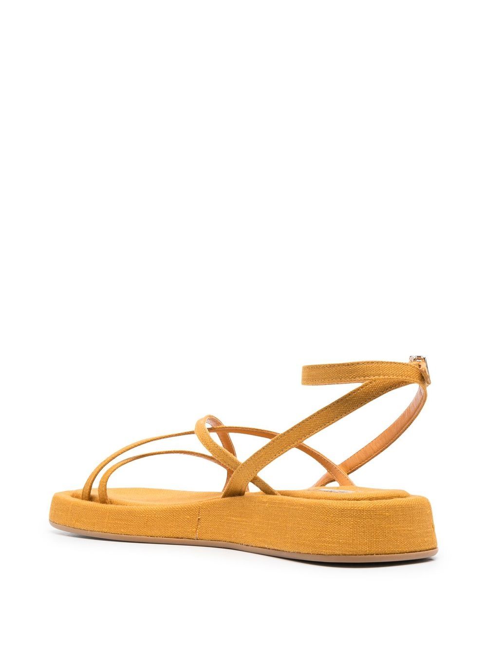 GIABORGHINI Rosie strappy flat sandals Yellow