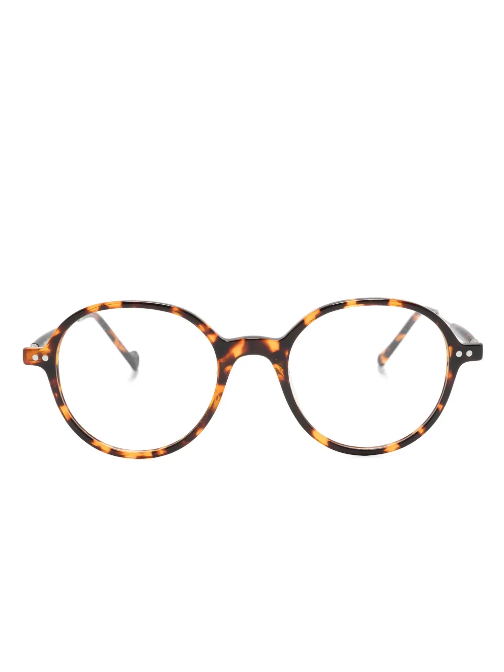 Eyepetizer Six bril met rond montuur Bruin