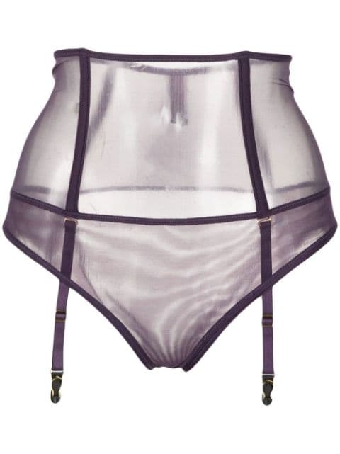 L'Amoureuse high-waisted suspender briefs