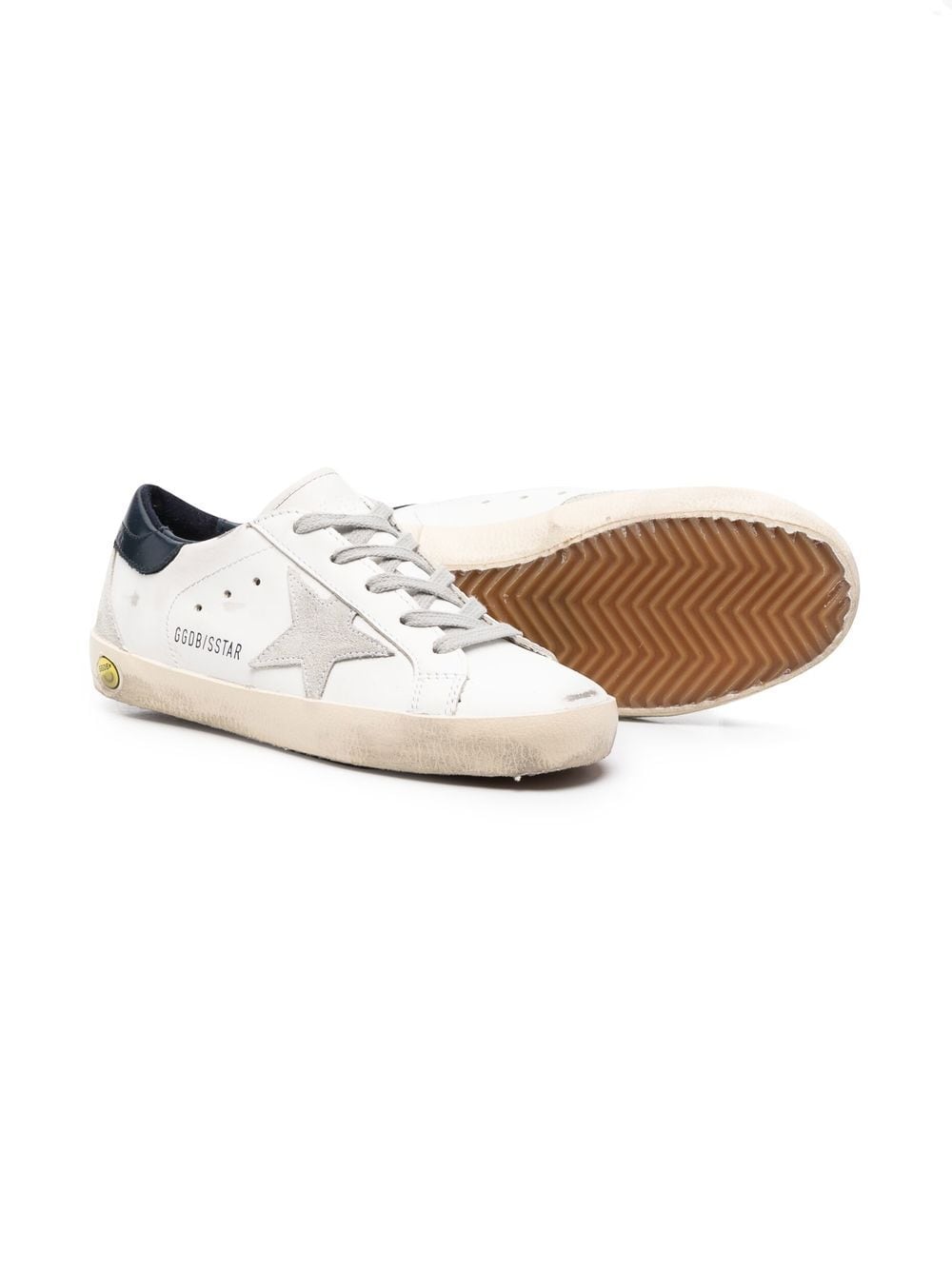 Image 2 of Golden Goose Kids Superstar lace-up trainers