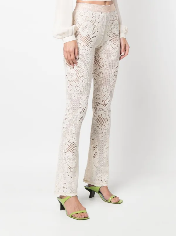 Mes Demoiselles lace-mesh Bootcut 